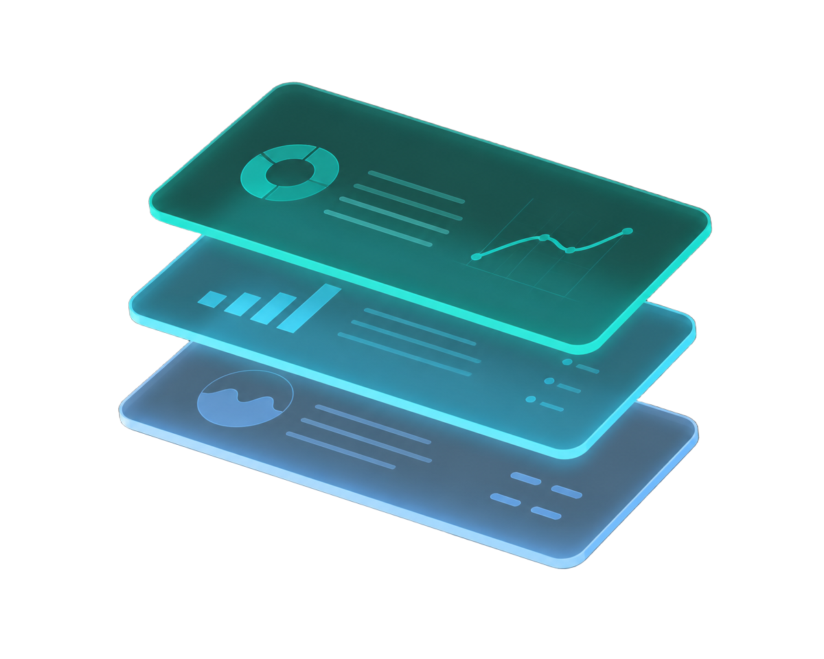 Layered case coordination dashboards
